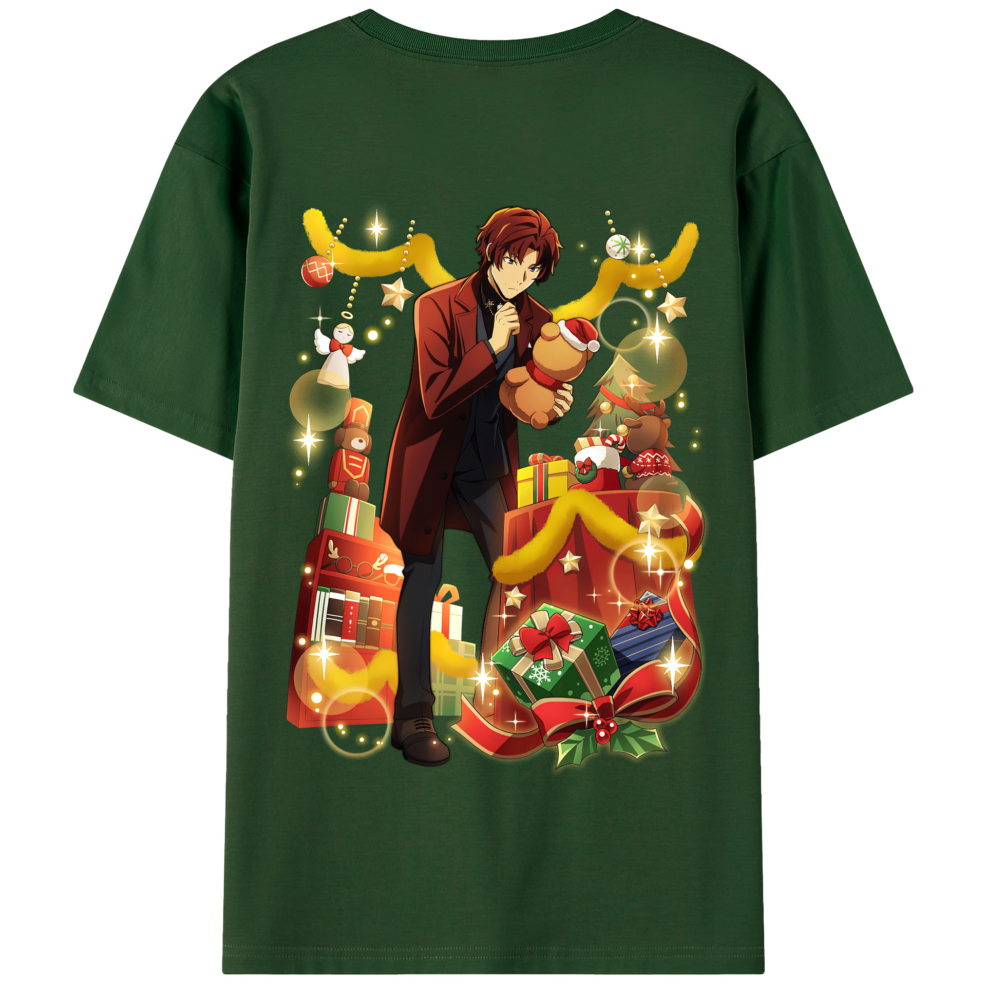 （画像用） 文豪ストレイドッグス Bungo Stray Dogs 綿100％半袖Tシャツ（背面プリント）